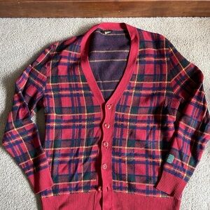 Aime Leon Dore Woolrich Plaid Cardigan XL